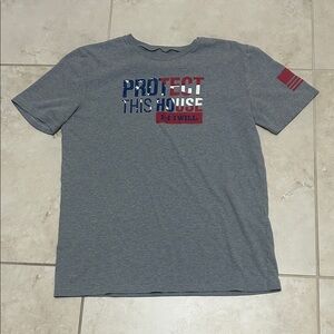 Under Armour Blue and Red Graphic Tee